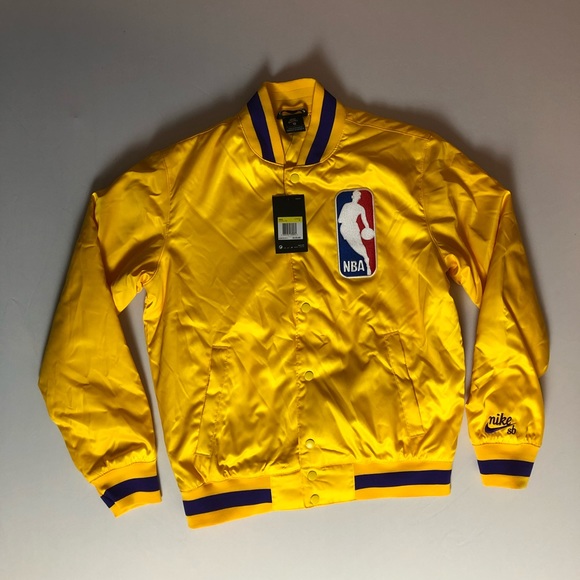 Nike SB NBA Lakers Satin Bomber Jacket - Main Image